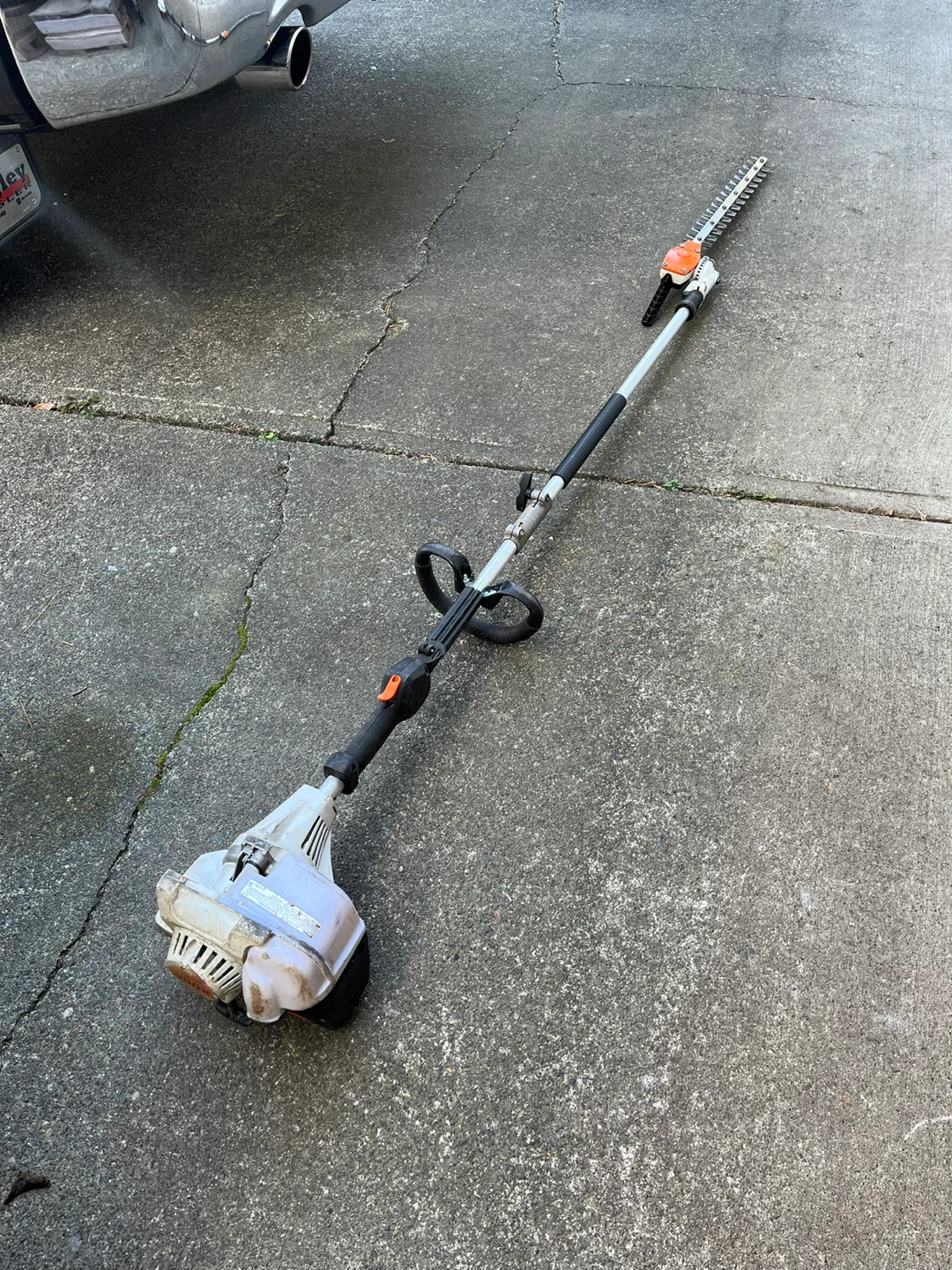 Kombi motor stihl hedger attachment