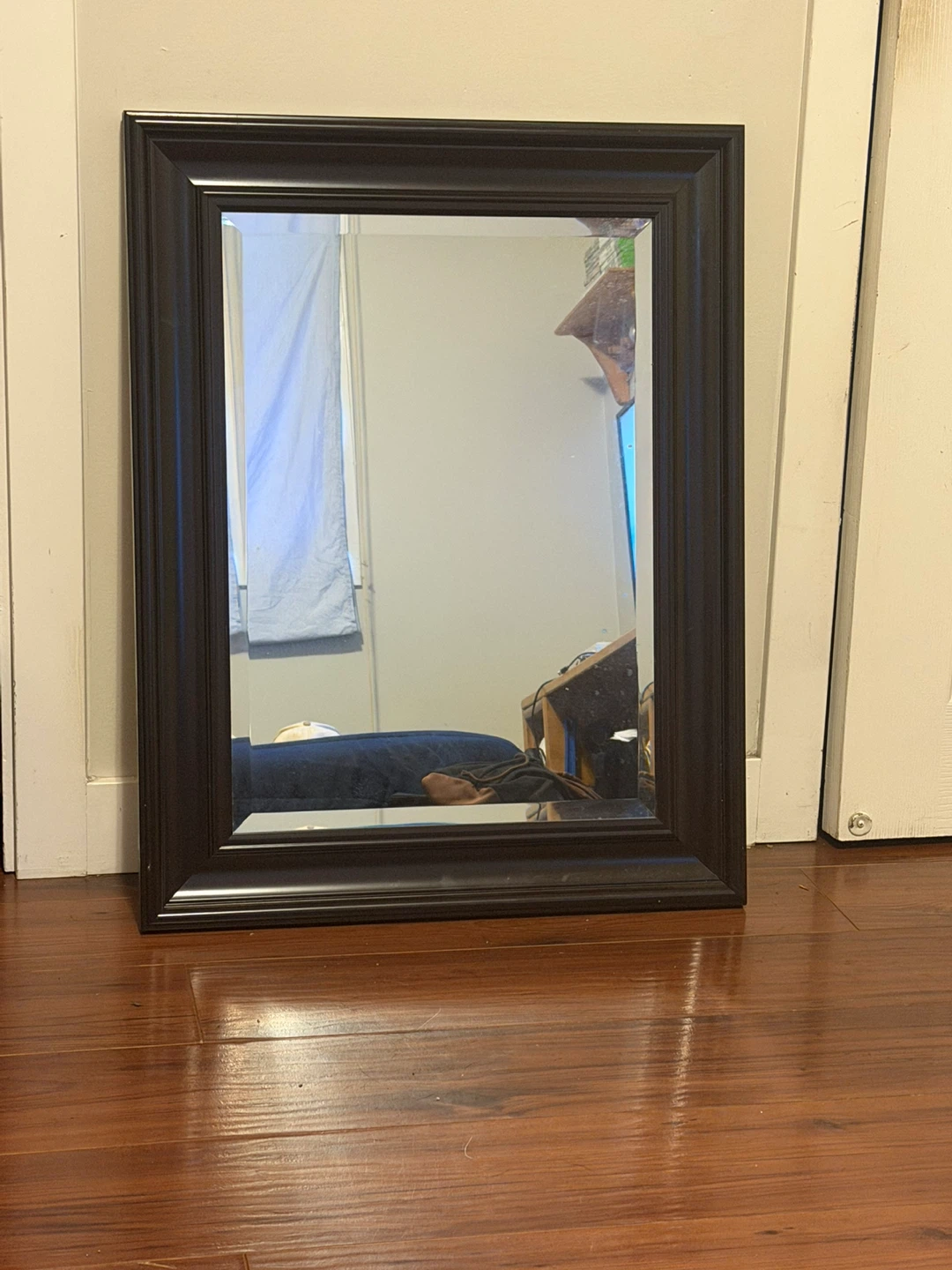 Dark Brown Framed Mirror