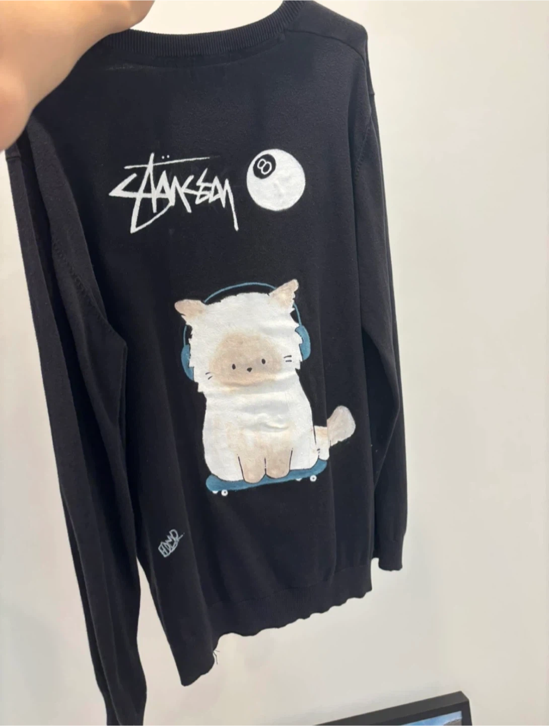 Stüssy Cat Graphic Knit Sweater