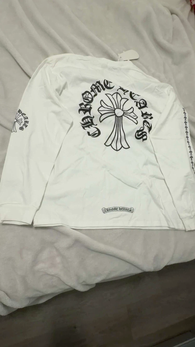 Chrome Hearts White Long Sleeve Shirt - photo 2