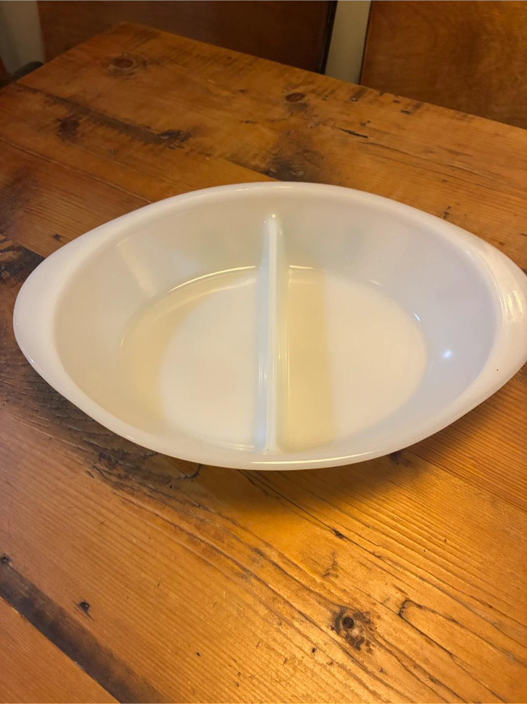 Vintage 1960s Glasbake Casserole Dish - Green Daisy - photo 3
