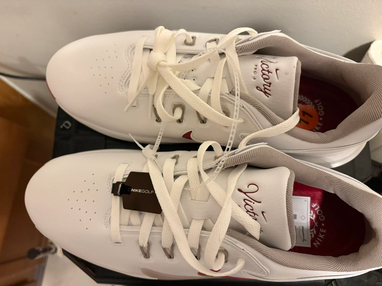 Nike Victory Golf Shoes White Red Size 11 - photo 3