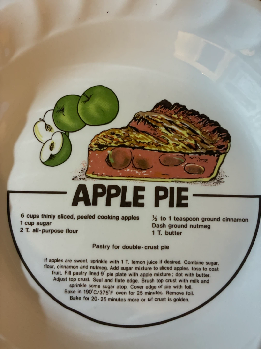 Vintage 1983 Apple Pie Plate - photo 2