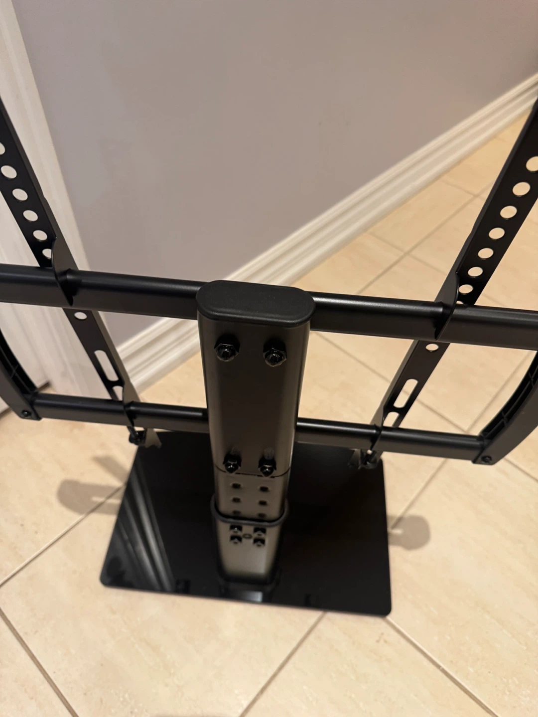 Black TV Stand with Mount - photo 4