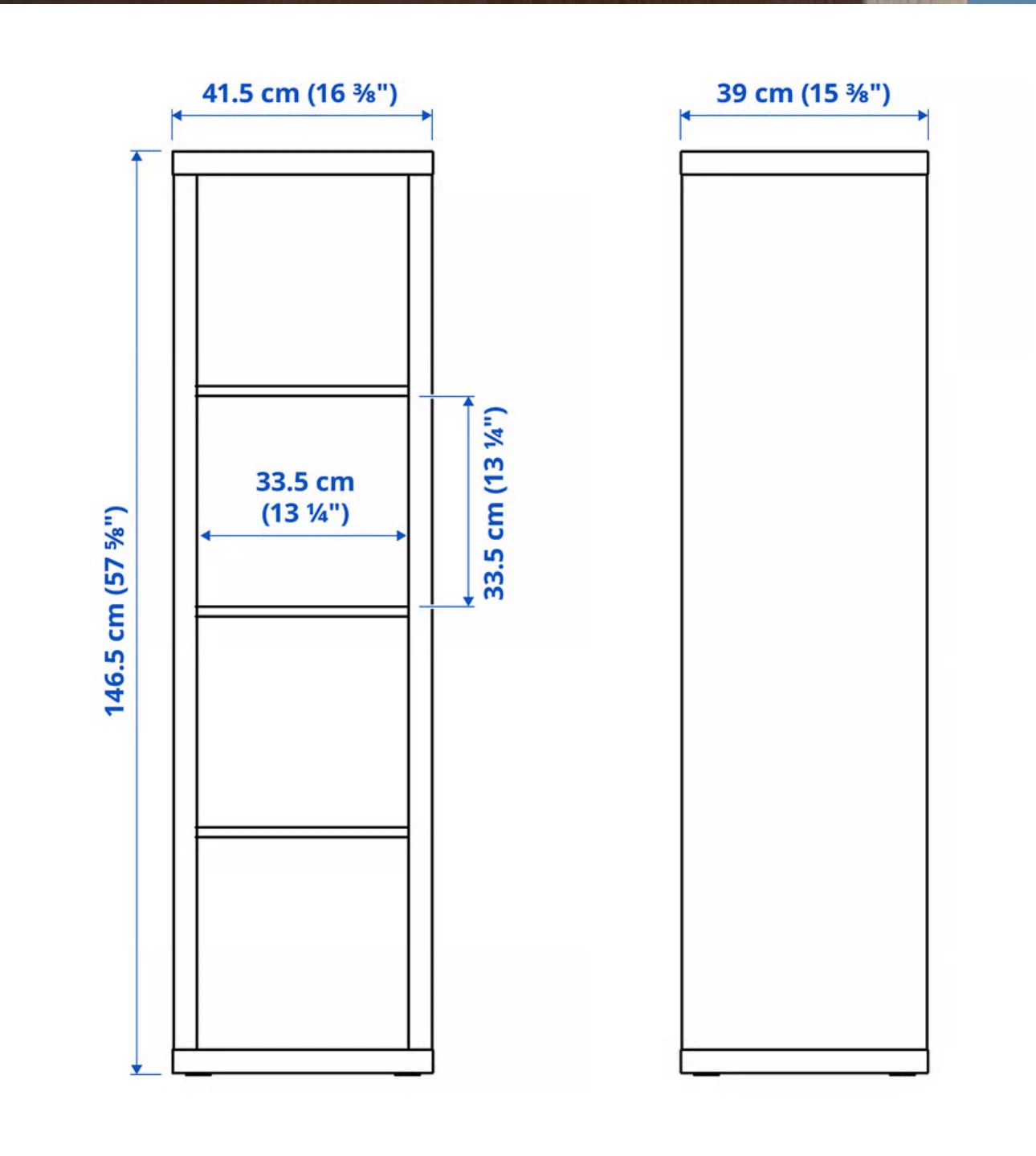 Kallax Shelf + 4 Inserts NEGOTIABLE - photo 3