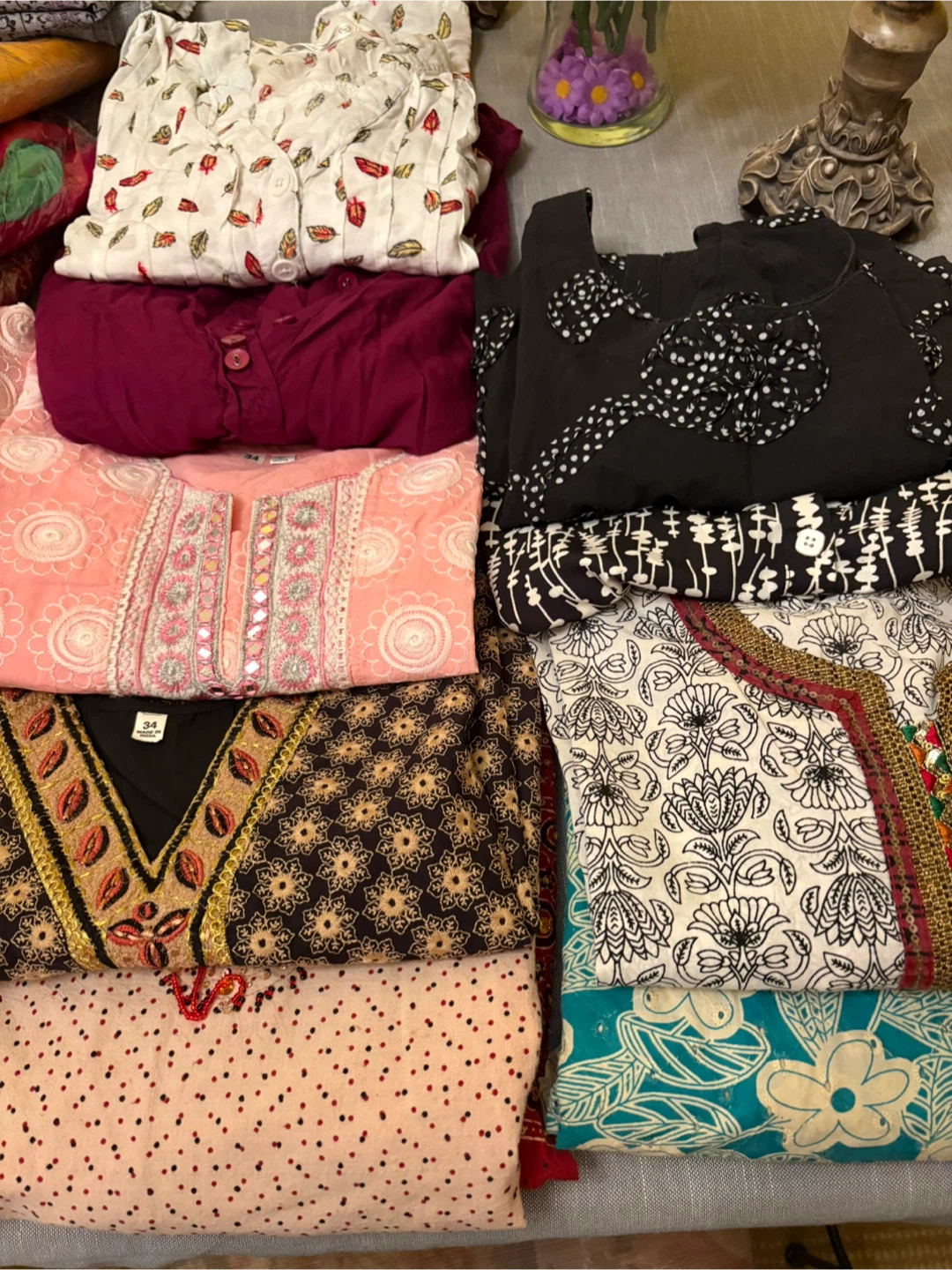 Assorted Embroidered Salwar Kameez Outfits - photo 2