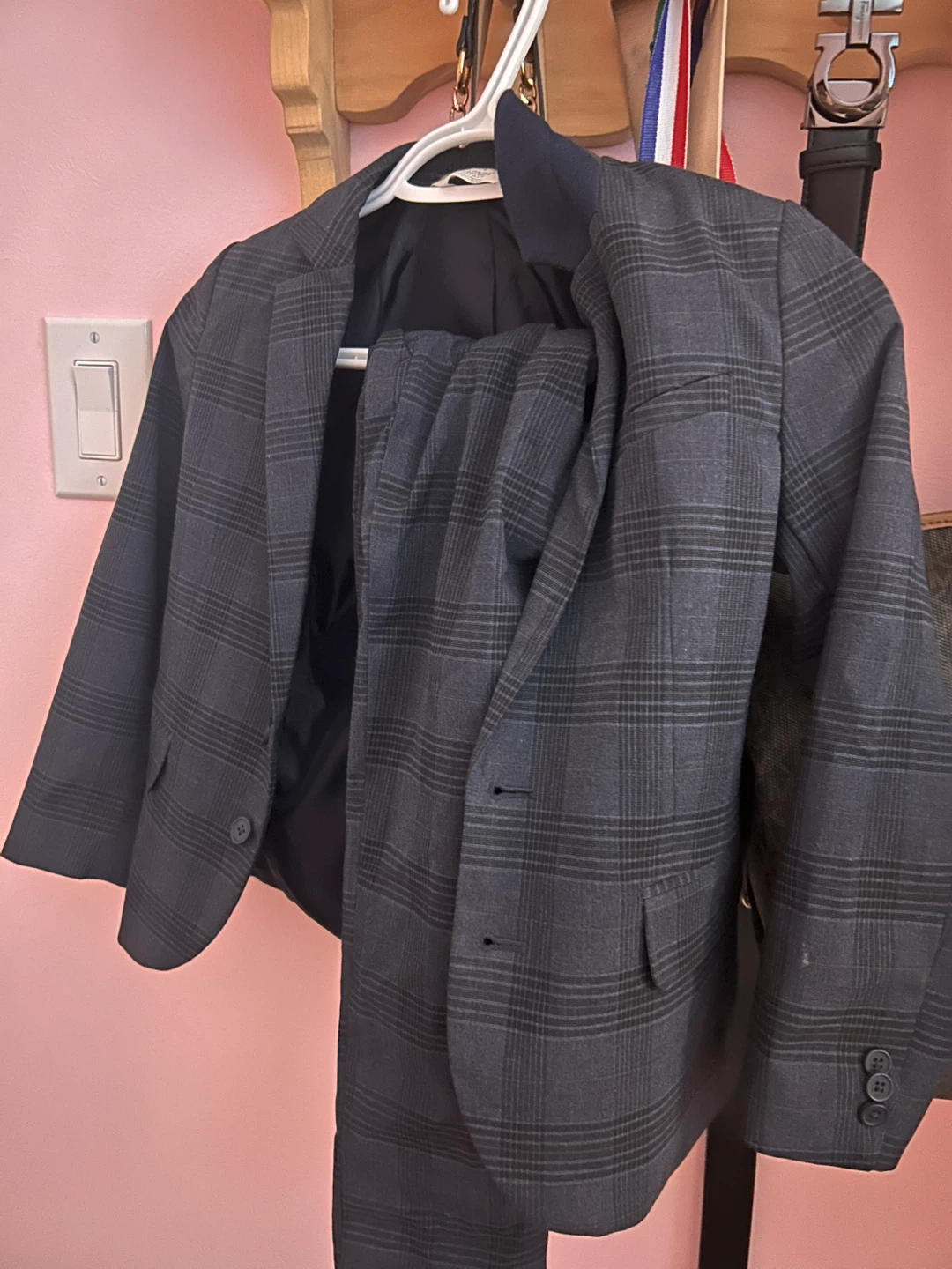 Boys Black Dress Suit and shoes