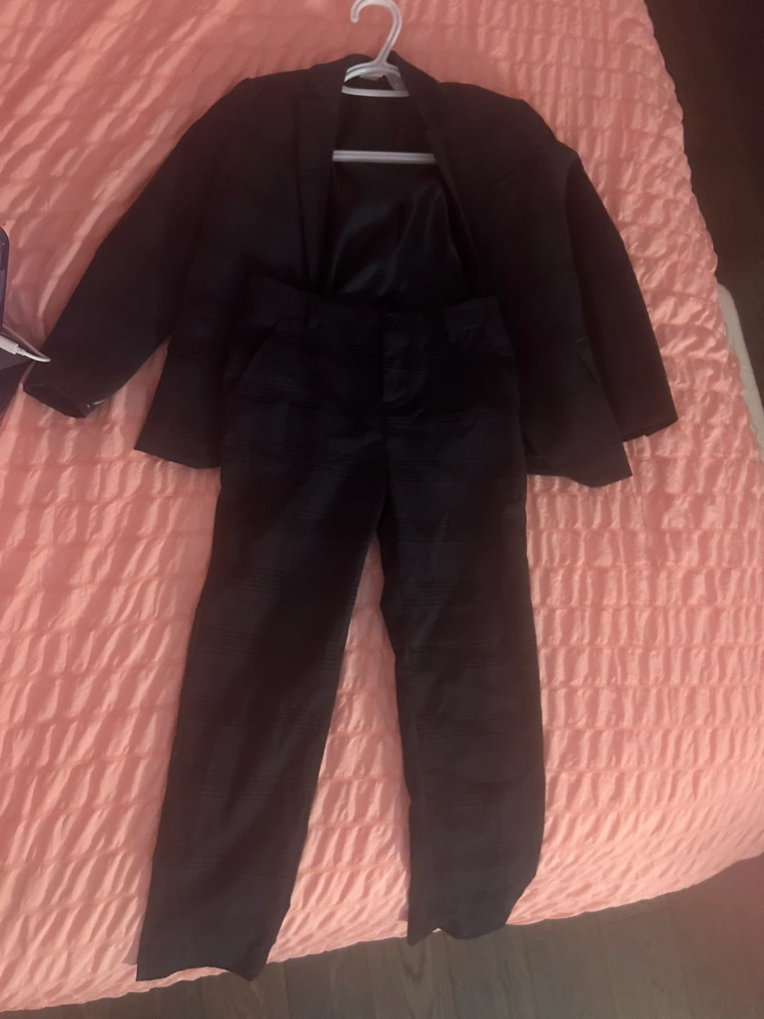Boys Black Dress Suit and shoes - photo 3