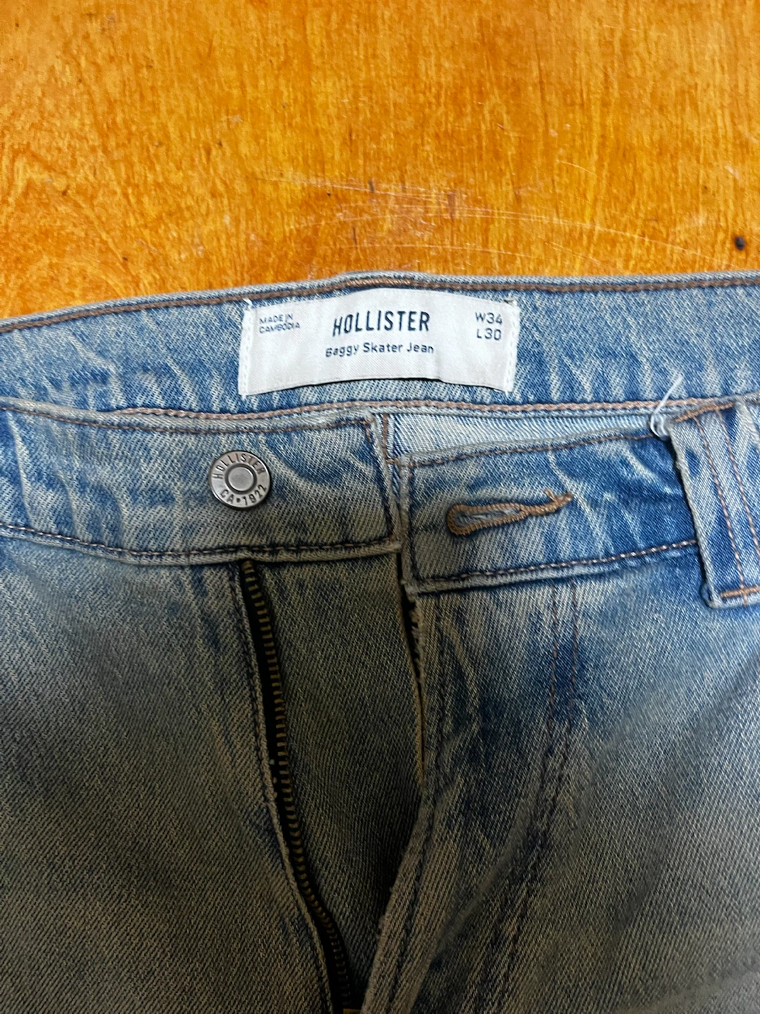 Hollister Baggy Skater Jeans W34 L30 - photo 2