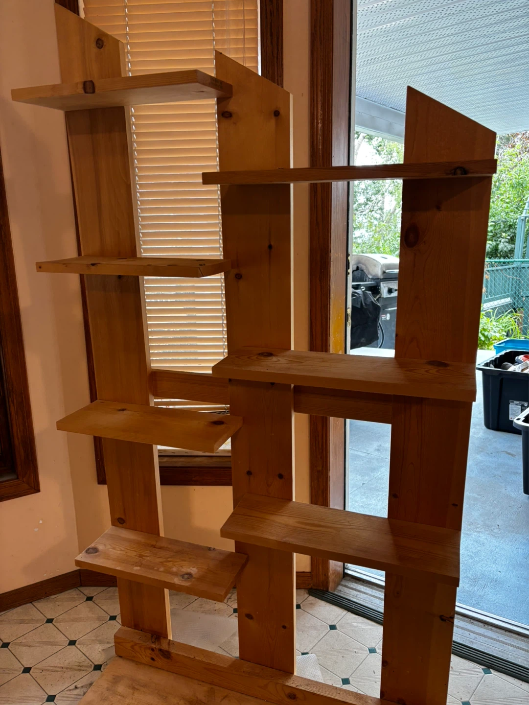 Wooden Tiered Plant Shelf - photo 2