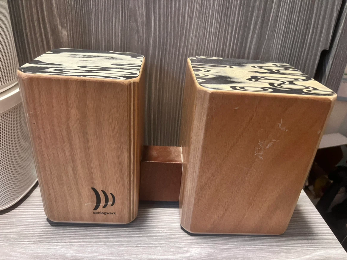 Schlagwerk bongo Cajon Set
