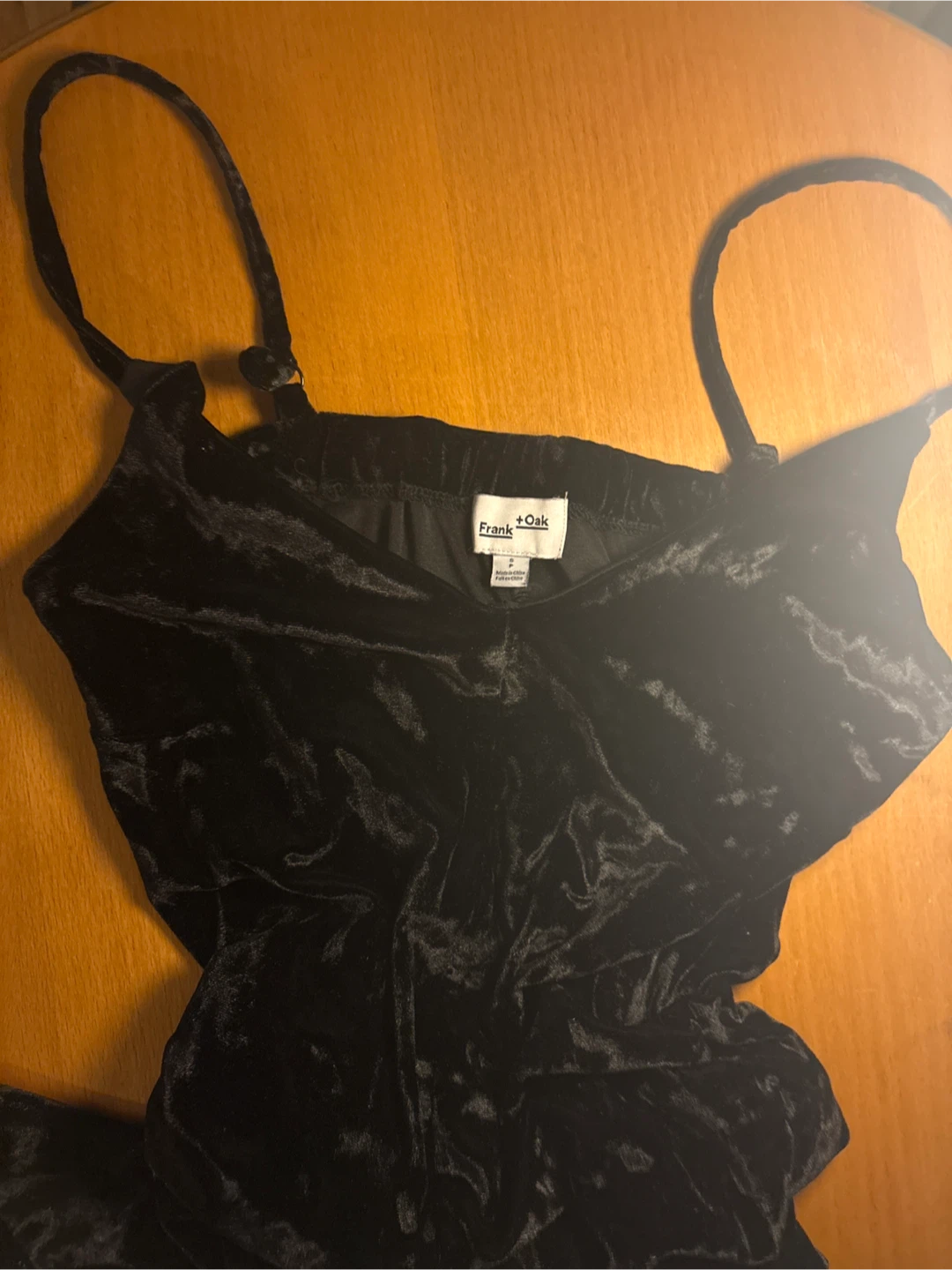 Frank + Oak Black Velvet jumper Size S - photo 2