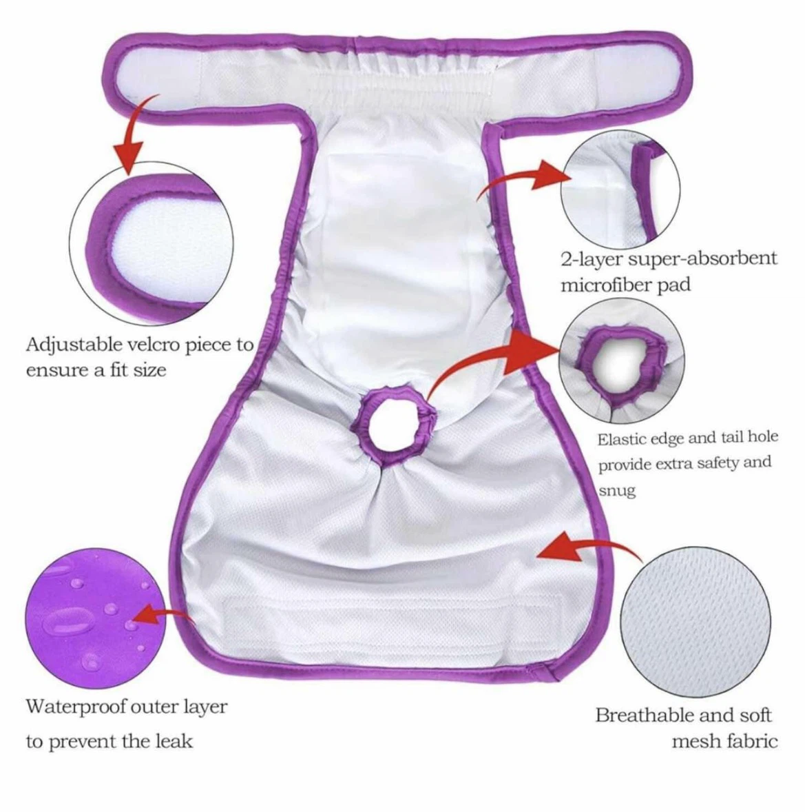 PET DIAPERS (S) & PET T-SHIRT BUNDLE (M) - photo 5