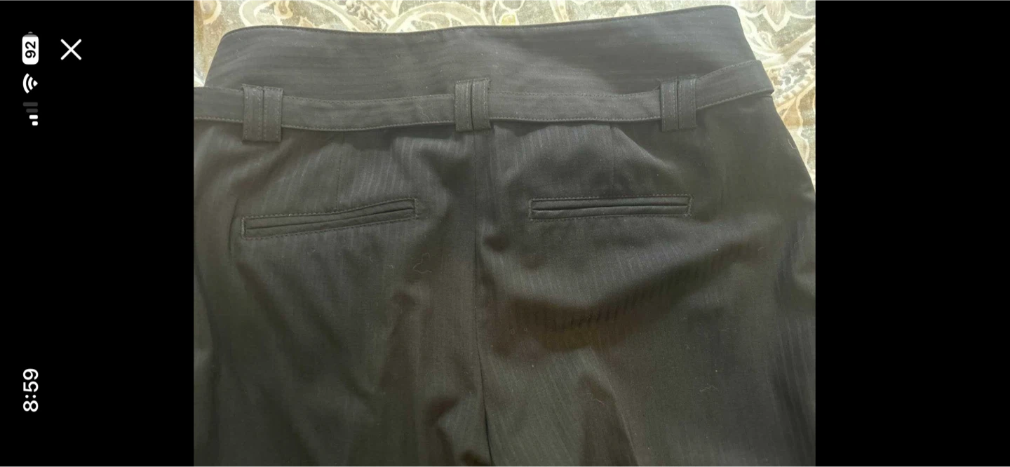 Smart Set black pinstripe straight leg pants - photo 3