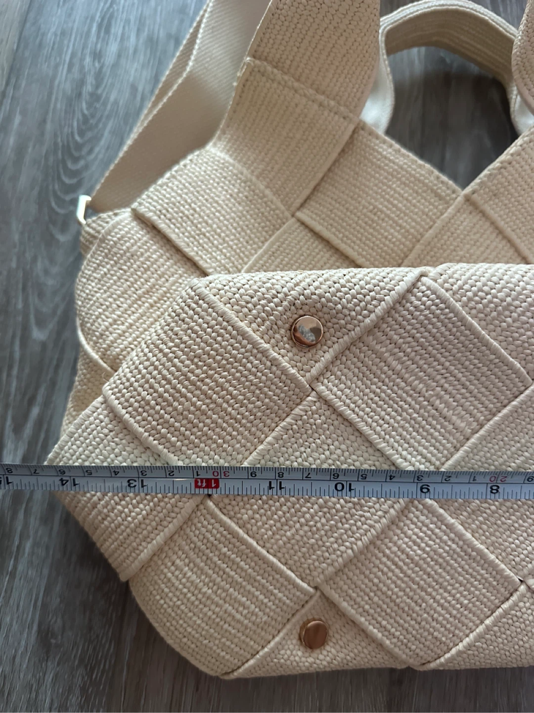 Woven Style Handbag with Shoulder Strap - photo 4
