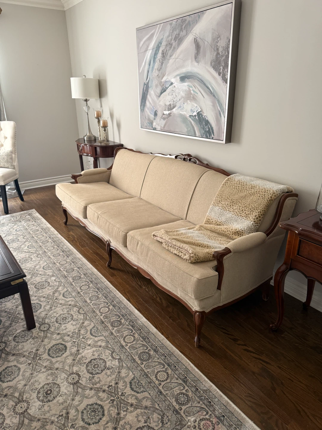 Living room couch and chair - photo 2