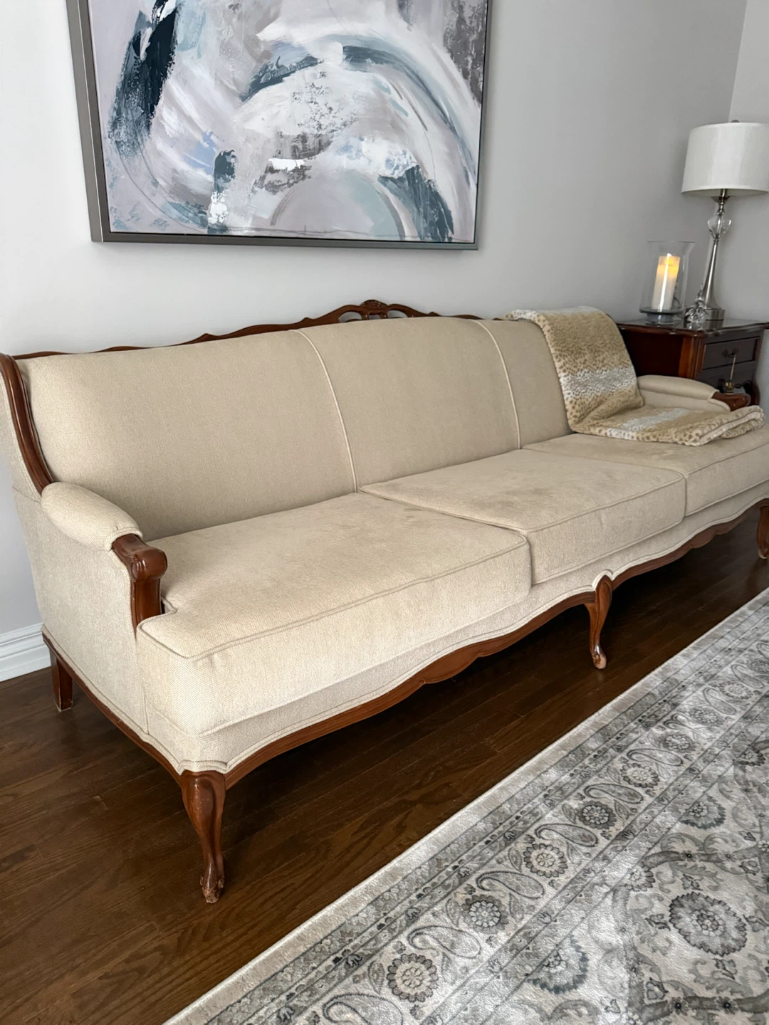 Living room couch and chair - photo 3
