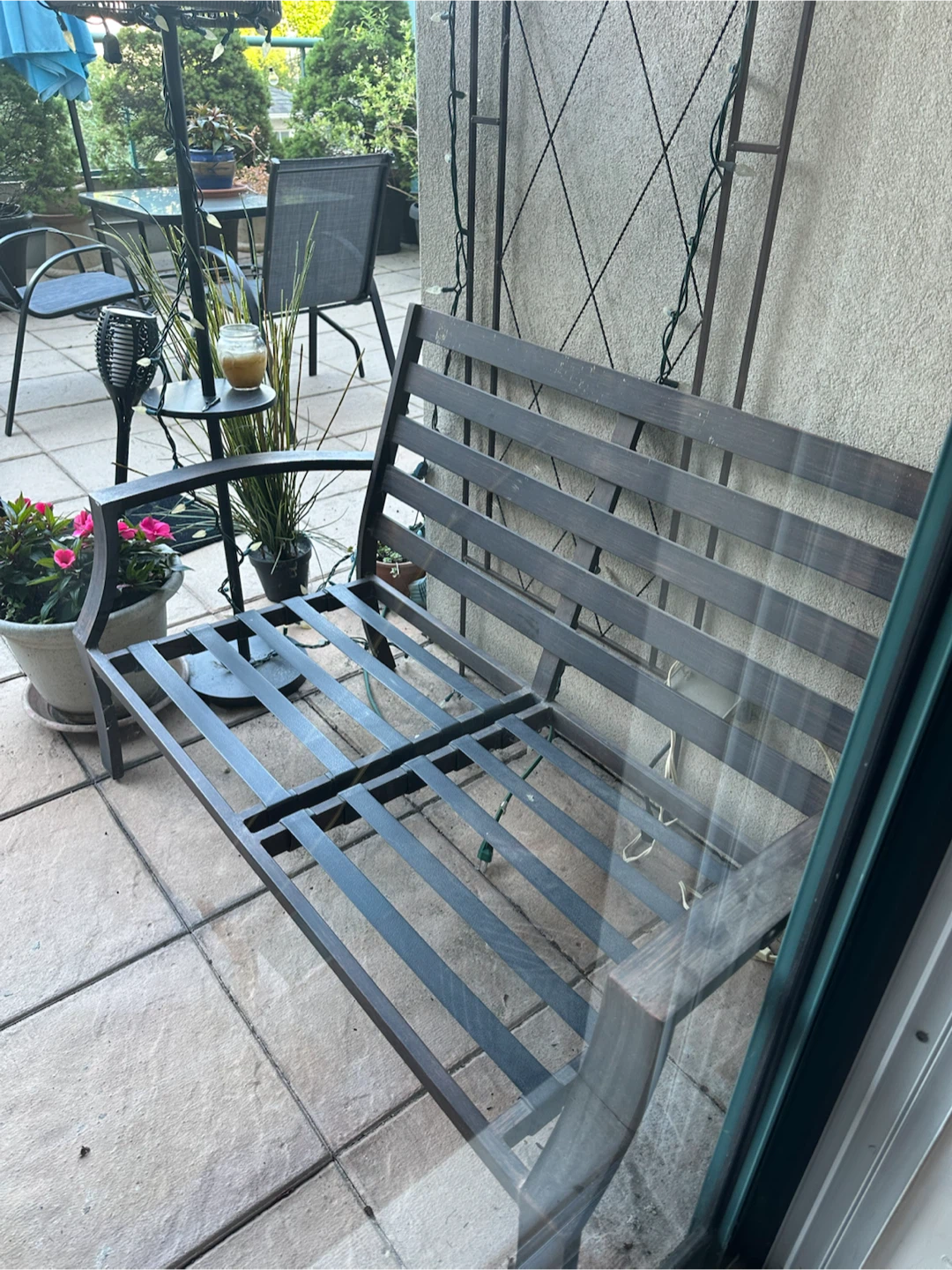 Metal Outdoor Bench