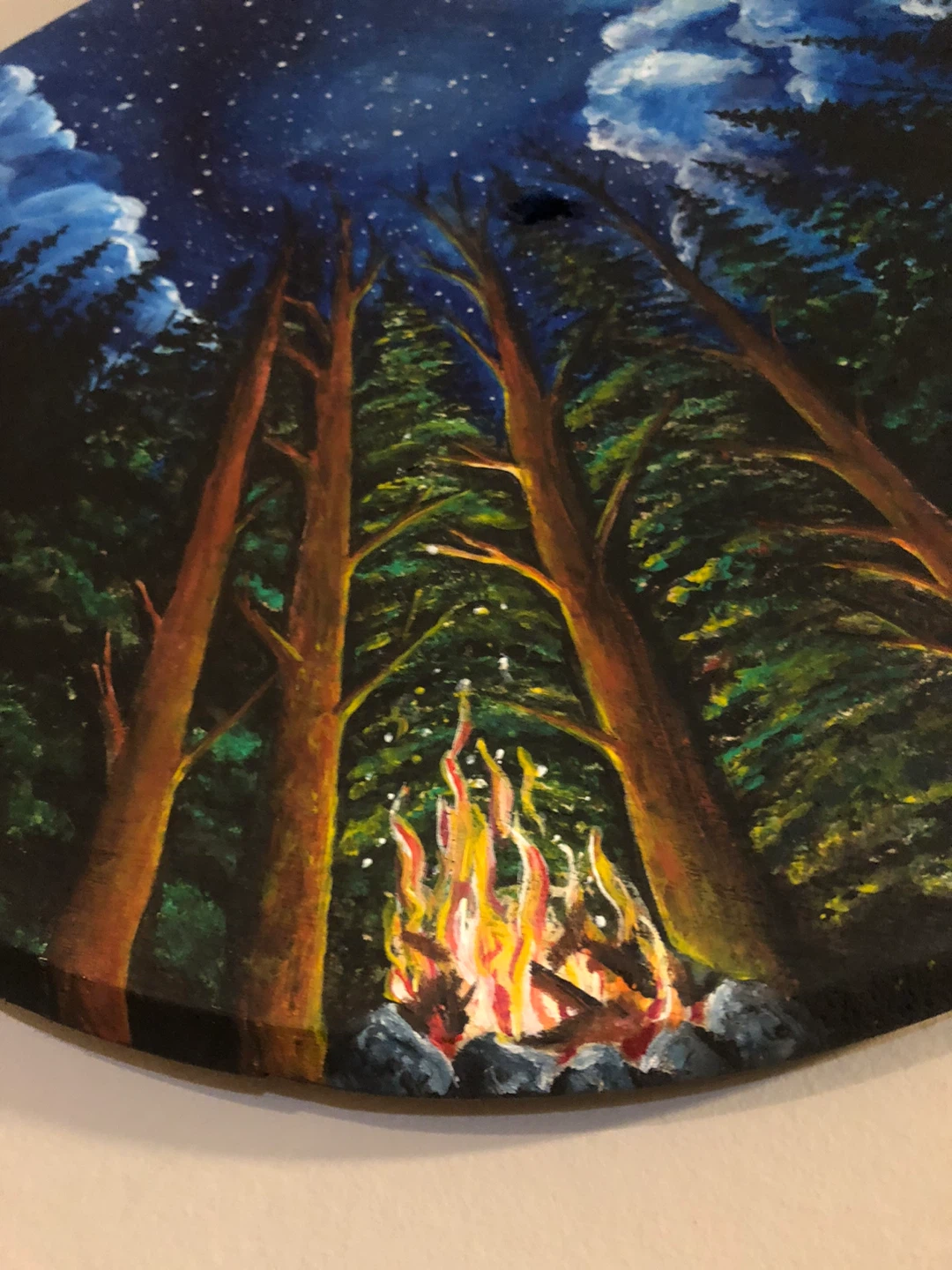 “Embers Beneath the Milky Way” Original Painting - photo 3