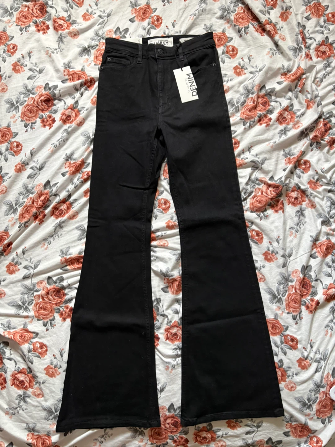 Hailey Denim Flare Jeans - Black