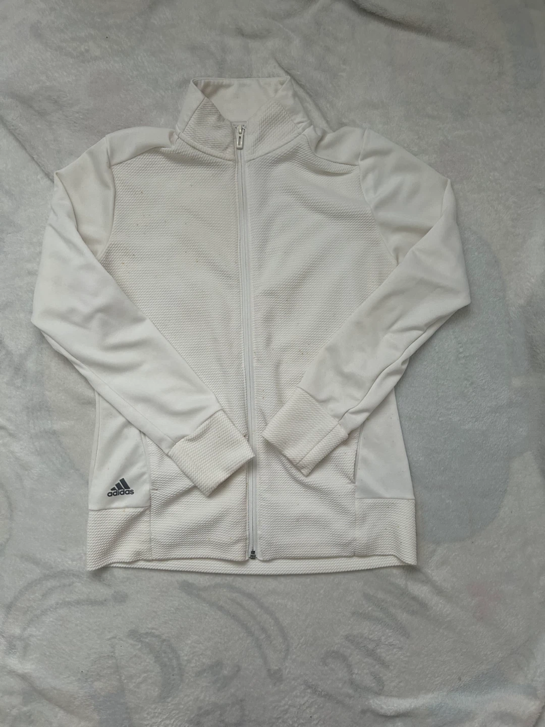 ⭐️ WHITE ADIDAS TRACK JACKET ⭐️