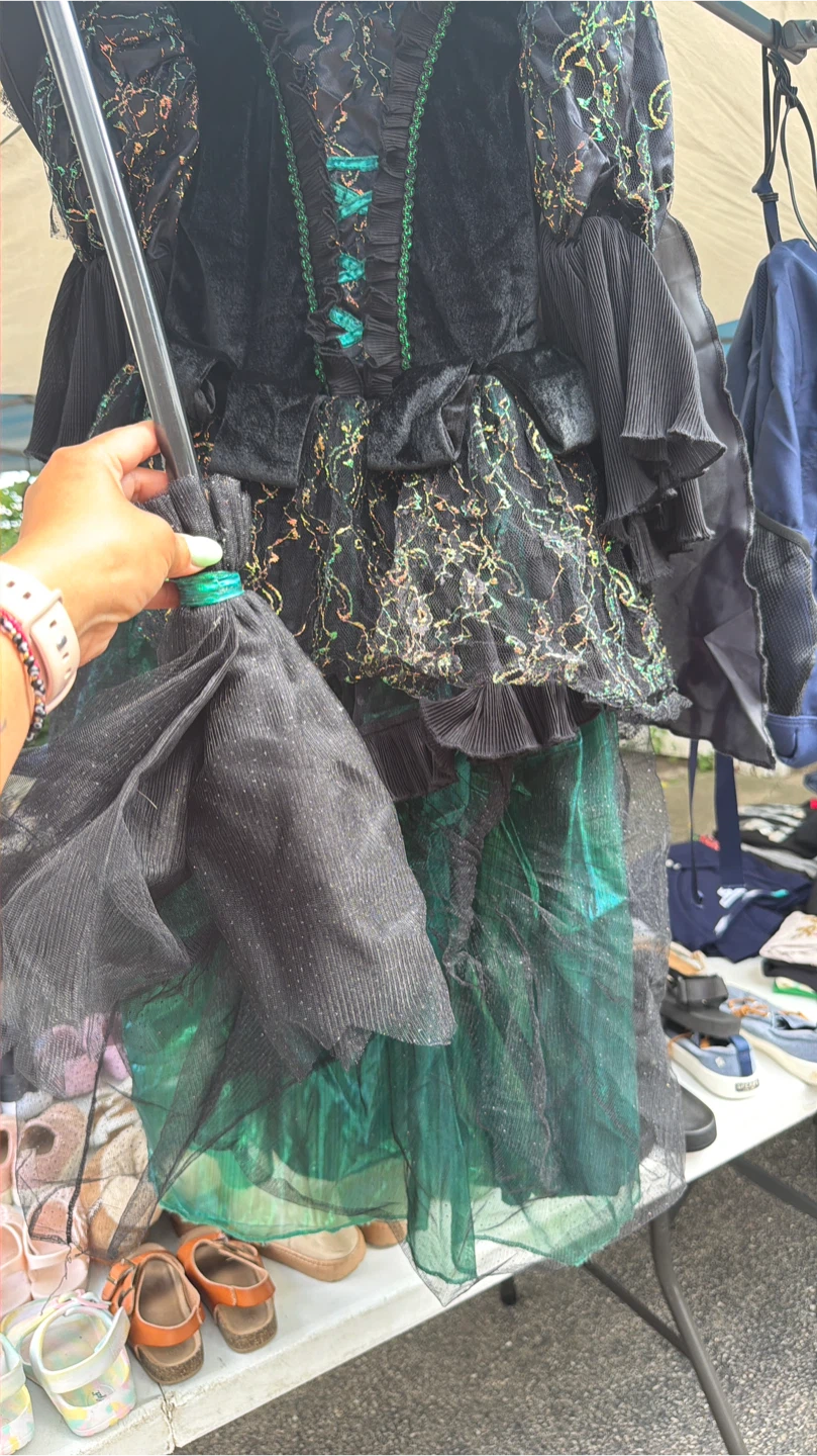 Wicked Witch Costume with Hat and Broom - photo 2