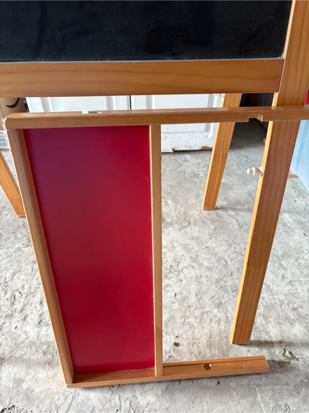 Wooden Art Easel with Chalkboard and Whiteboard - photo 3