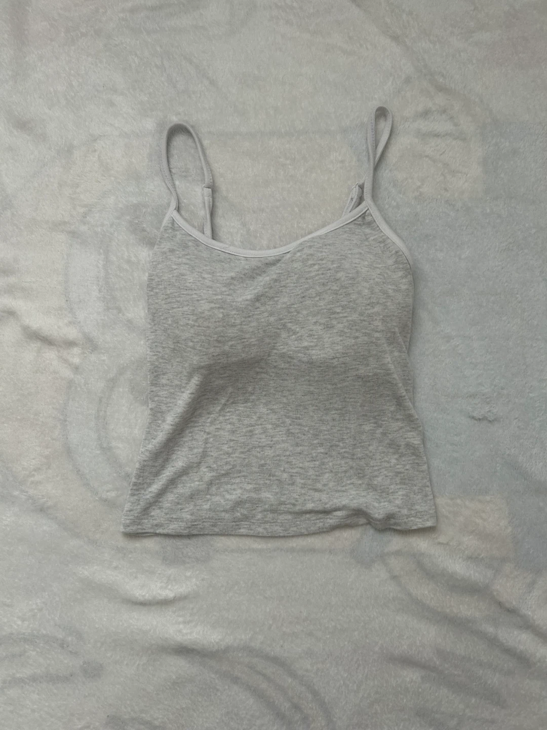 ⭐️ GREY RIBBED CAMI TANK TOP ⭐️