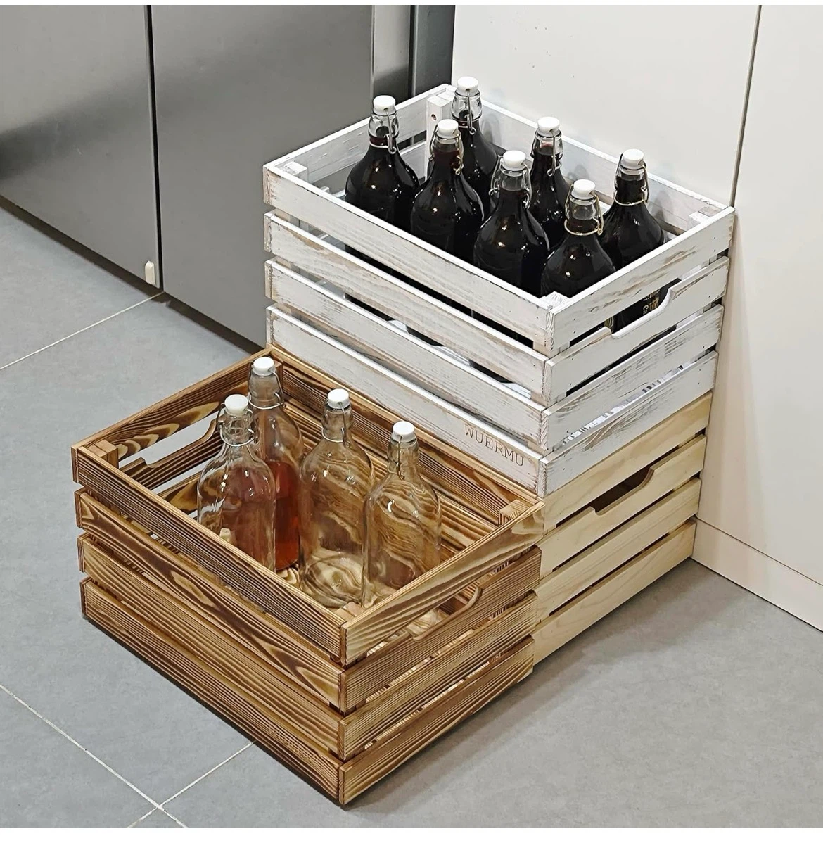 Wooden Crate Storage Box 2 pack - photo 5