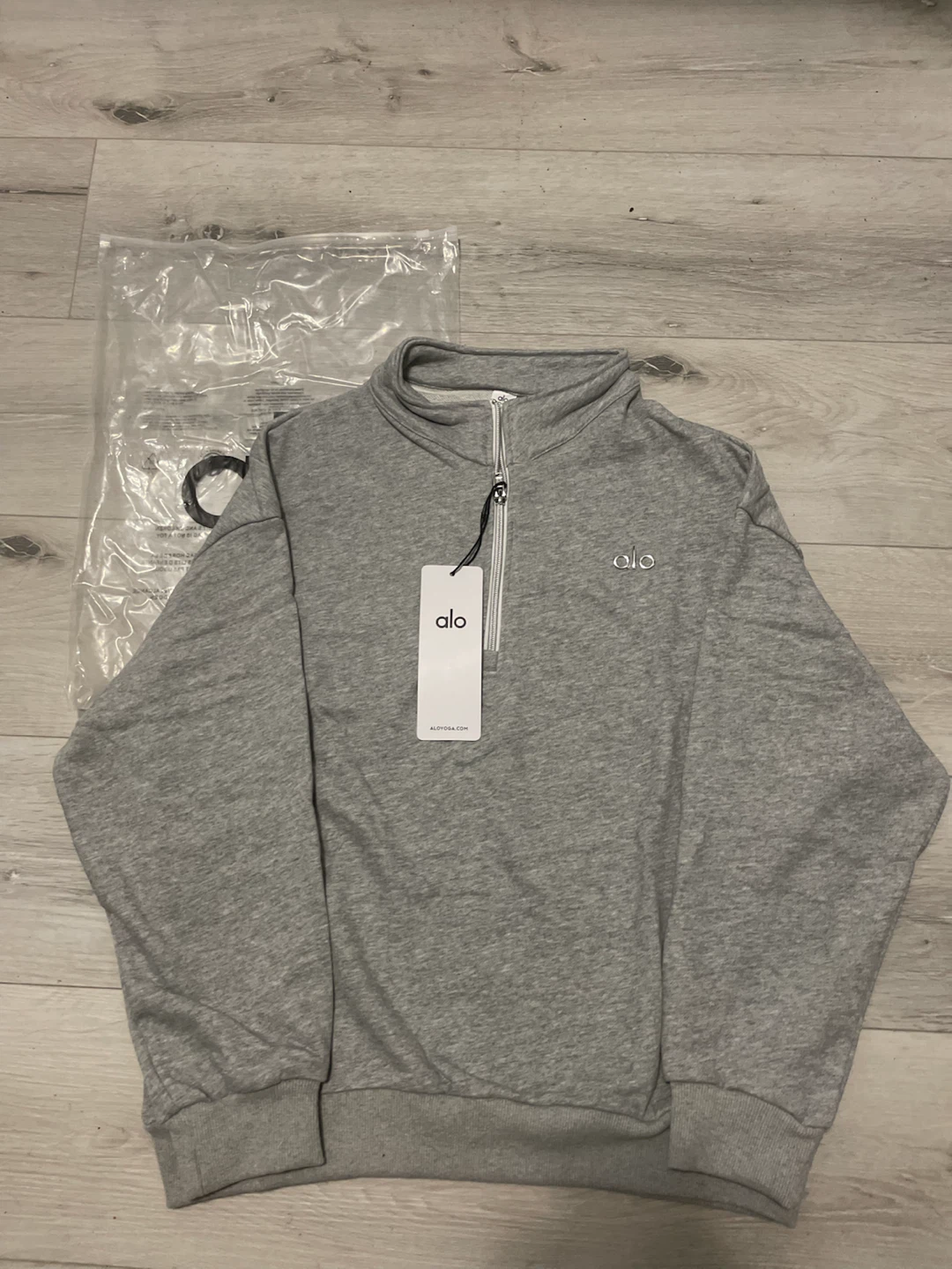 Alo Grey Quarterzip