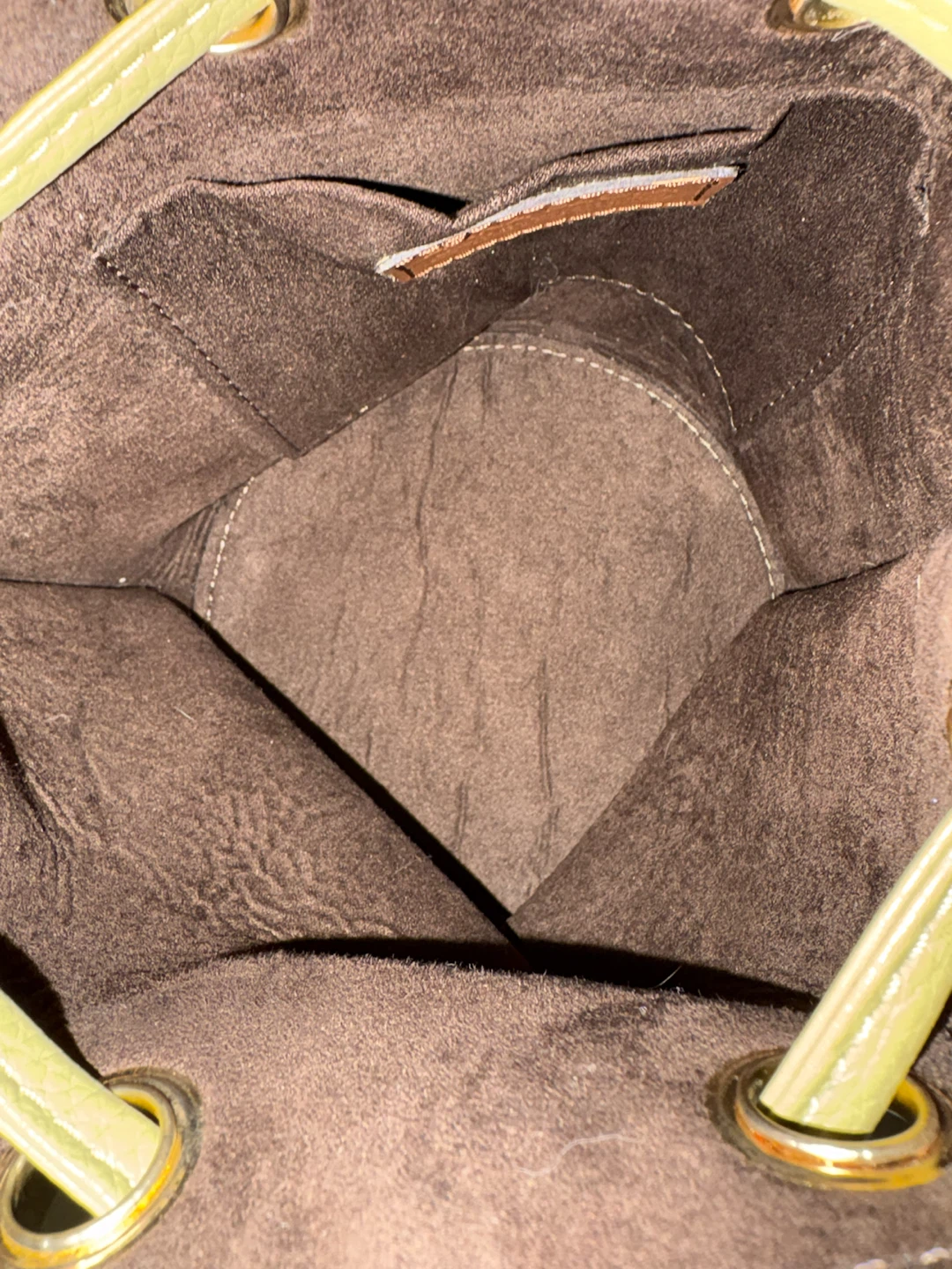 Anna Paola Olive Green Italian Leather Bucket Bag - photo 3