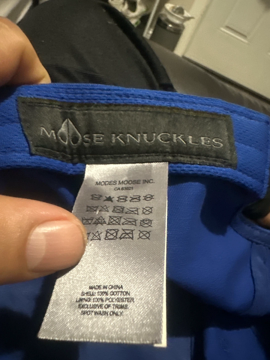 Moose Knuckles Blue Cotton Baseball Cap - photo 3