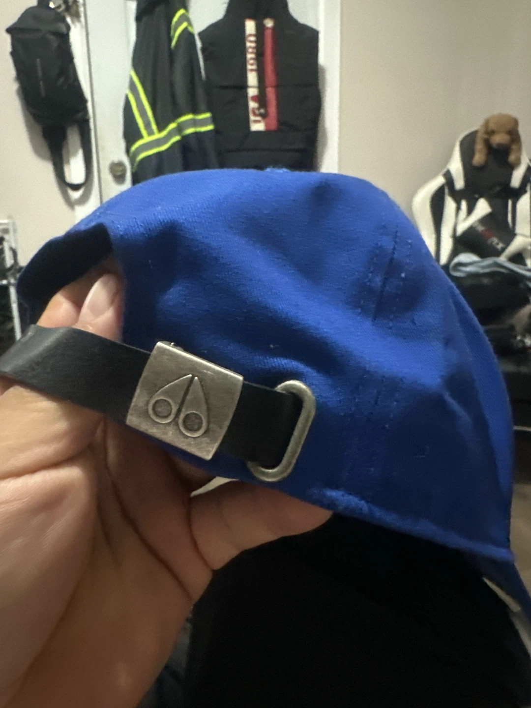 Moose Knuckles Blue Cotton Baseball Cap - photo 5