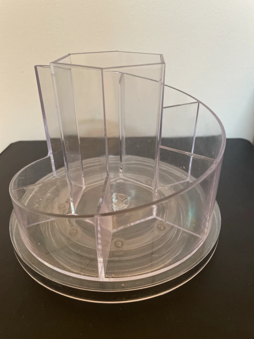 Clear Rotating Makeup or Desk Organizer