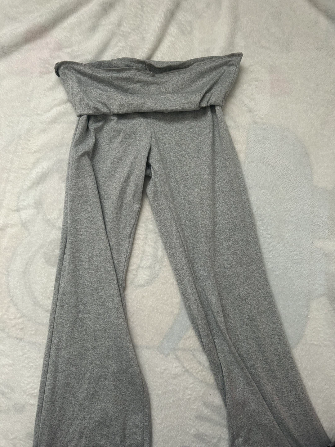 ⭐️ GREY FLARE FOLDOVER LEGGINGS ⭐️