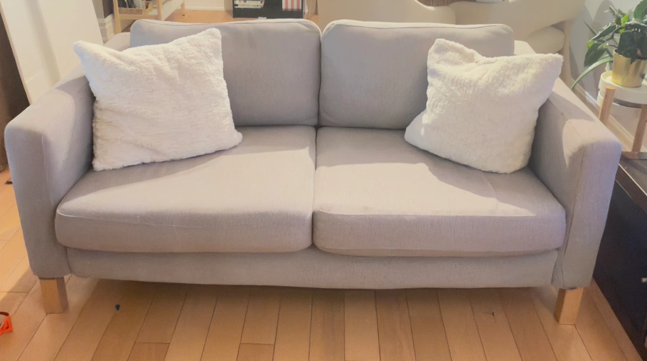 Light Grey Loveseat Sofa