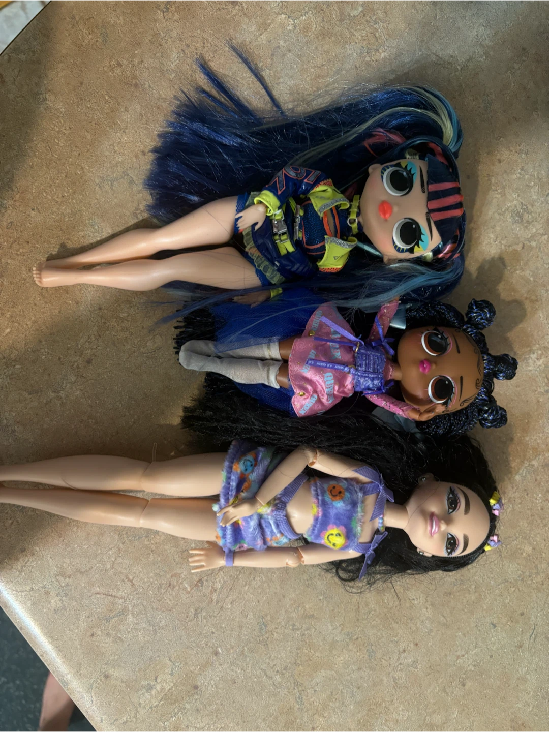 Three Fashion Dolls
