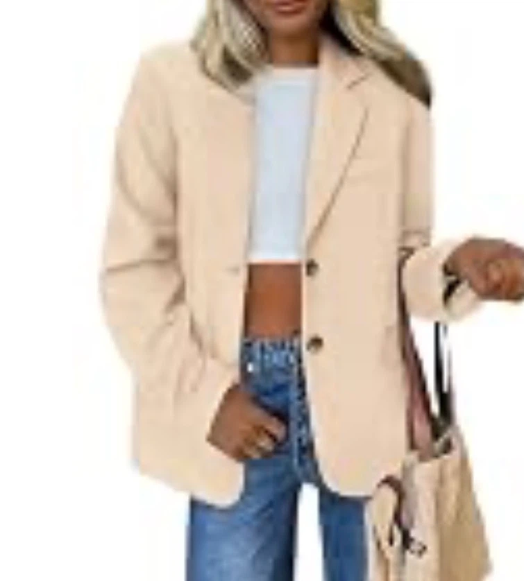 Business Casual Fall Dressy Oversized Faux Suede