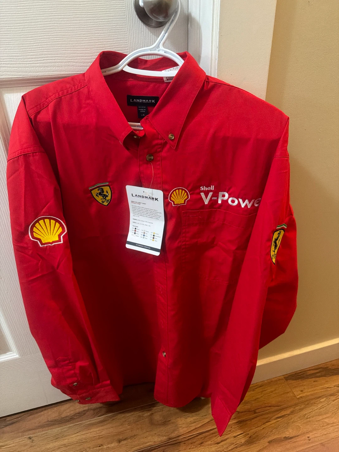 Ferrari Shell V-Power Button Up Shirt