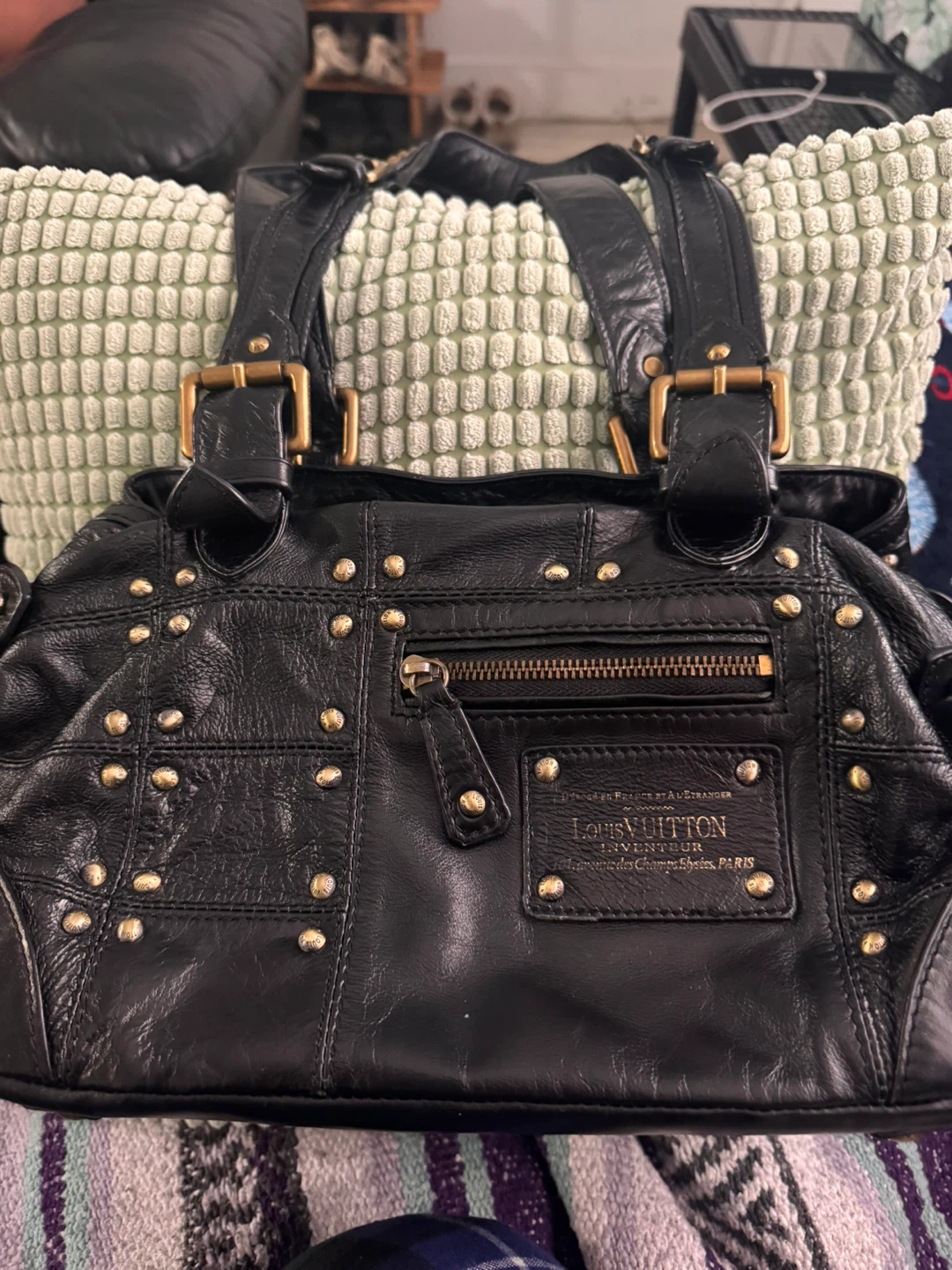 Louis Vuitton lambskin Riveting Bag(Limited) - photo 3
