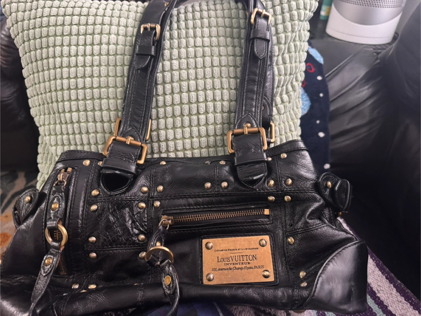 Louis Vuitton lambskin Riveting Bag(Limited)