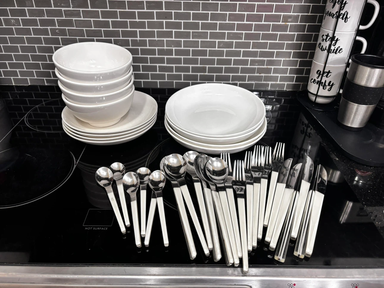 Complete Cutlery and Dish Set