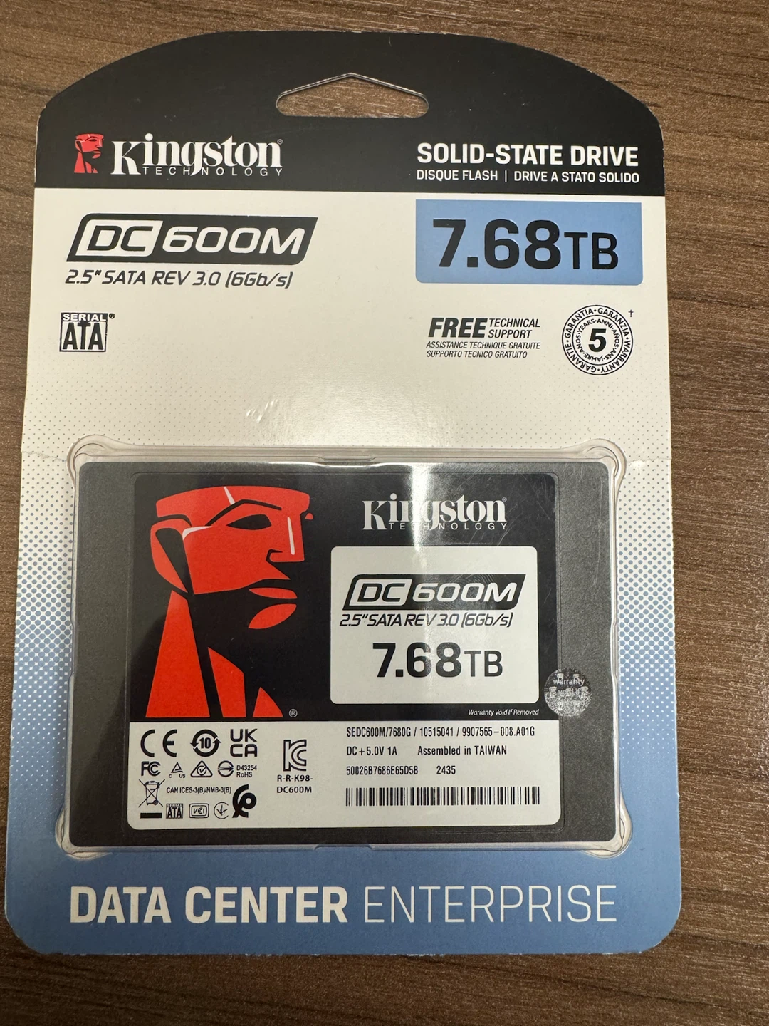 Kingston DC600M 7.68TB SSD