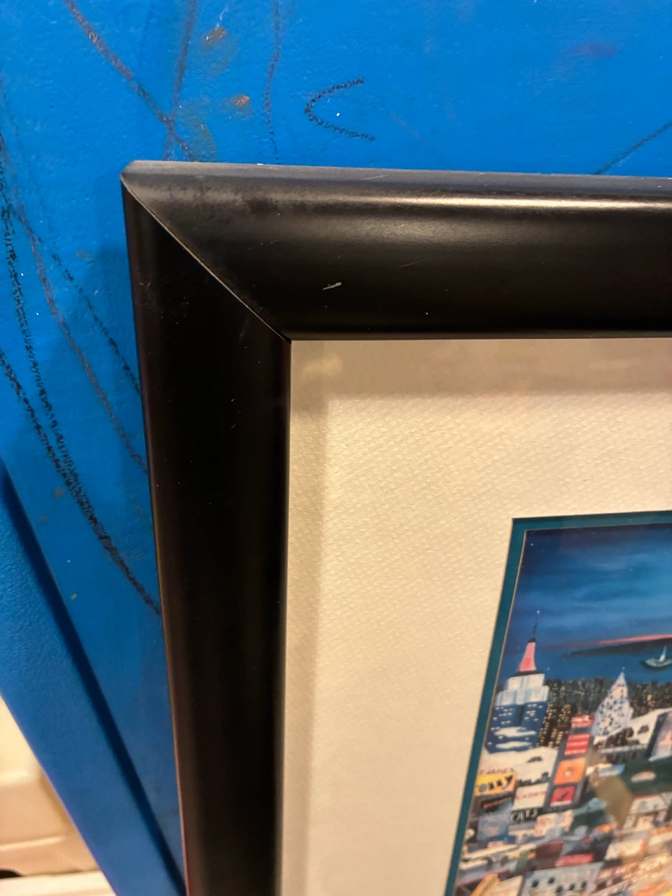 Plate Signed Litho "Moonlight Over Manhattan" by Pergola - photo 2