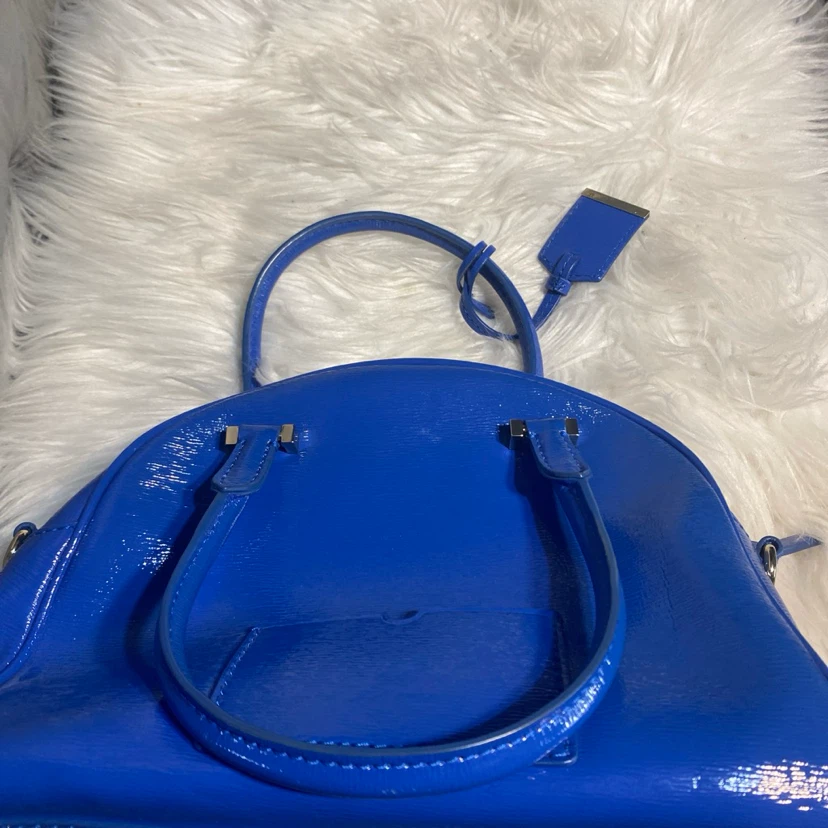 Kate Spade Blue Patent Leather Satchel Handbag - photo 3