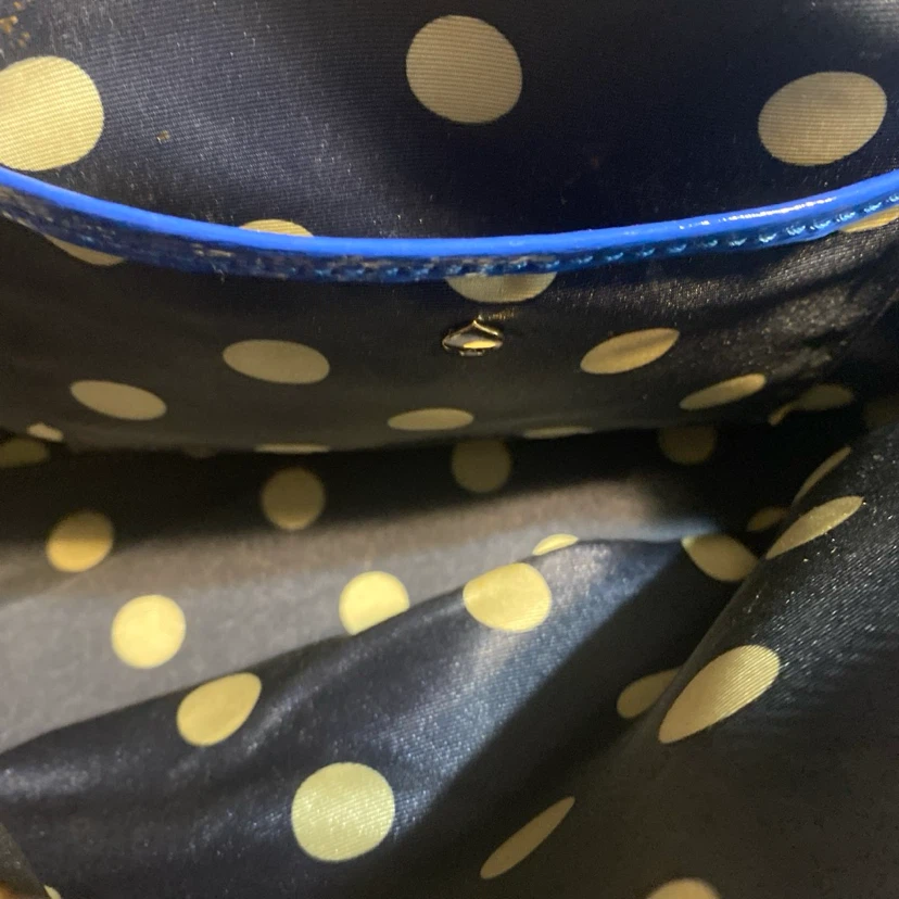 Kate Spade Blue Patent Leather Satchel Handbag - photo 4