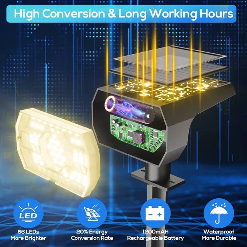 6 Pack Solar Landscaping Lights Waterproof 3 Lighting Modes - photo 3