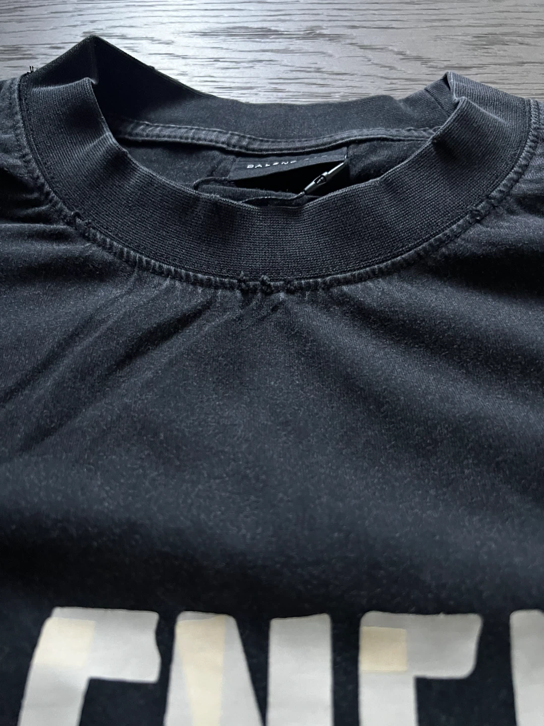 Balenciaga Black Logo T-Shirt - photo 3