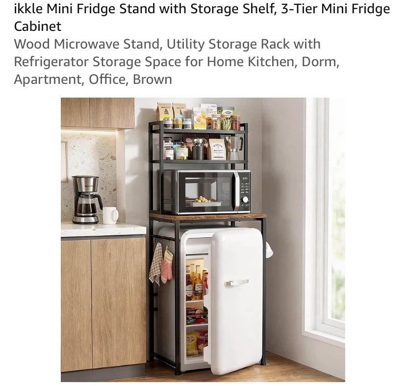 New 3-Tier Mini Fridge Storage Shelf