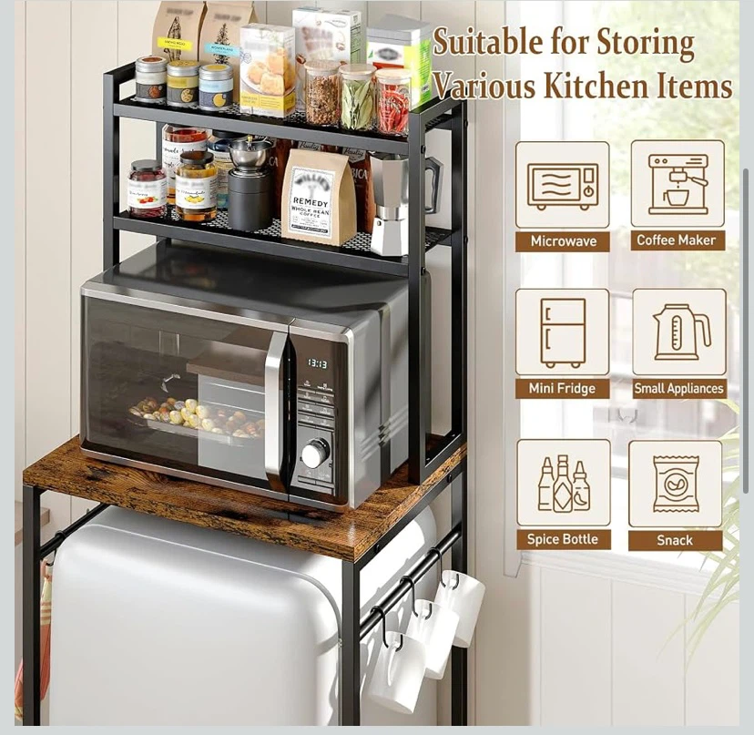 New 3-Tier Mini Fridge Storage Shelf - photo 3